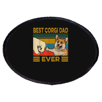 Corgi Dad Oval Patch Designed By Disgus_thing