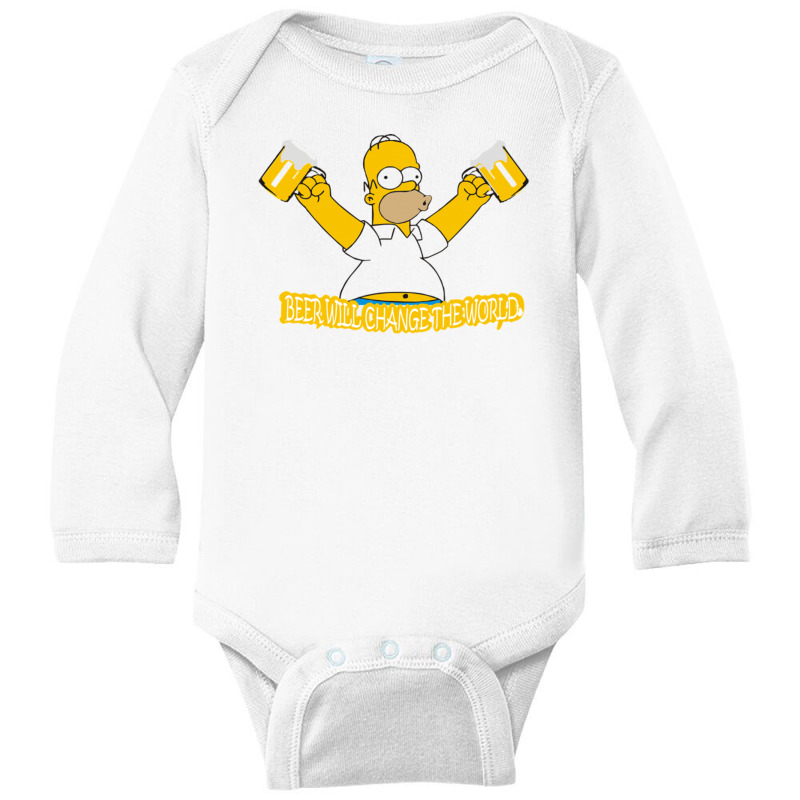 Homer Long Sleeve Baby Bodysuit | Artistshot