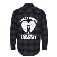 Limited Edition I Wear Purple For Lupus Awareness Month Men Women Kids Flannel Shirt | Artistshot