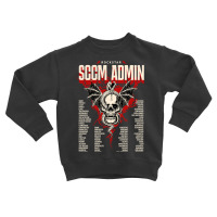 Limited Edition Sccm Administrator -  Rockstar Skull With Personality Toddler Sweatshirt | Artistshot