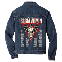 Limited Edition Sccm Administrator -  Rockstar Skull With Personality Men Denim Jacket | Artistshot