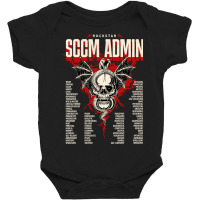 Limited Edition Sccm Administrator -  Rockstar Skull With Personality Baby Bodysuit | Artistshot