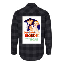 Dont Bet On Blondes (1935) Movie Poster Classic Vintage Love Flannel Shirt | Artistshot