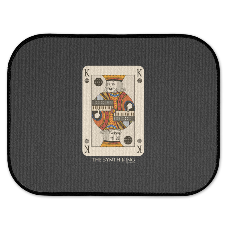 Synthesizer Funny King Poker Card For Electronic Musician Racerback Rear Car Mat | Artistshot