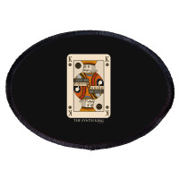 Synthesizer Funny King Poker Card For Electronic Musician Racerback Oval Patch | Artistshot