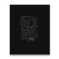 Synthesizer Signal Path For Electronic Musician Classic  3 Metal Print Vertical | Artistshot