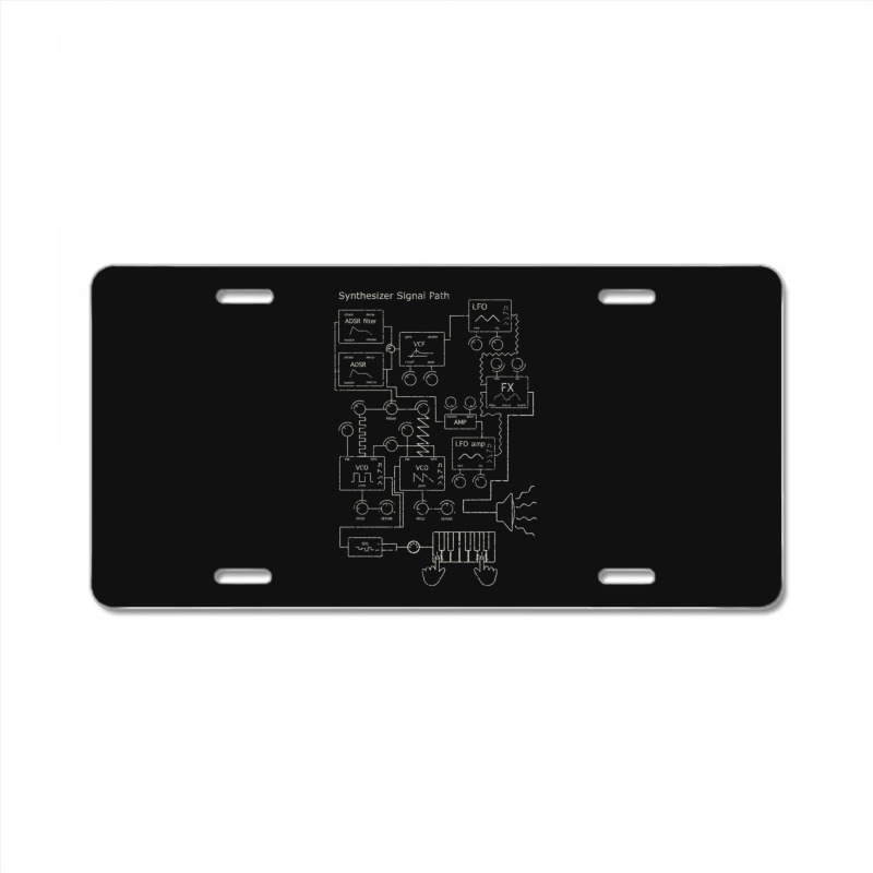 Synthesizer Signal Path For Electronic Musician Classic  3 License Plate | Artistshot