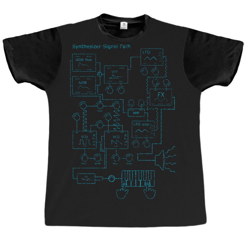 Synthesizer Signal Path For Electronic Musician Classic  4 Graphic T-shirt | Artistshot