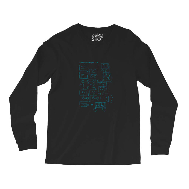 Synthesizer Signal Path For Electronic Musician Classic  4 Long Sleeve Shirts | Artistshot