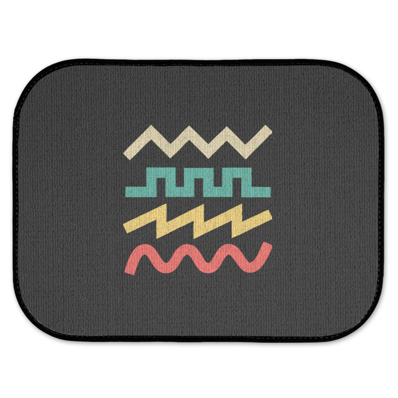 Synthesizer Waveform For Electronic Musician Sticker Essential  1 Rear Car Mat | Artistshot