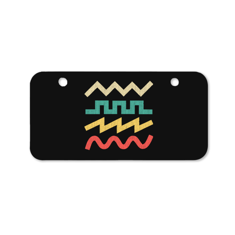 Synthesizer Waveform For Electronic Musician Sticker Essential  1 Bicycle License Plate | Artistshot