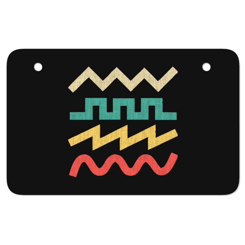 Synthesizer Waveform For Electronic Musician Sticker Essential  1 Atv License Plate | Artistshot