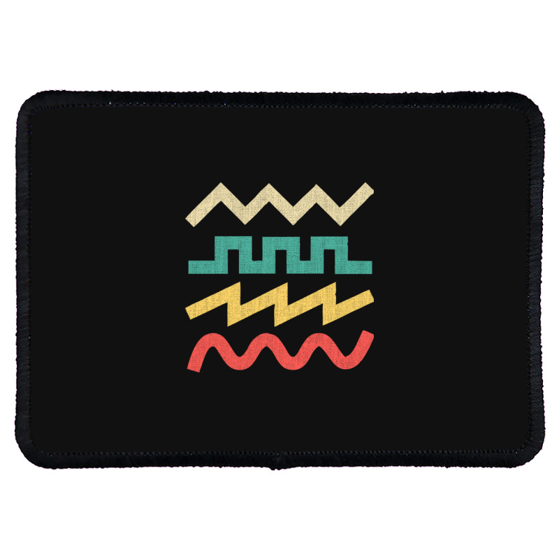 Synthesizer Waveform For Electronic Musician Sticker Essential  1 Rectangle Patch | Artistshot