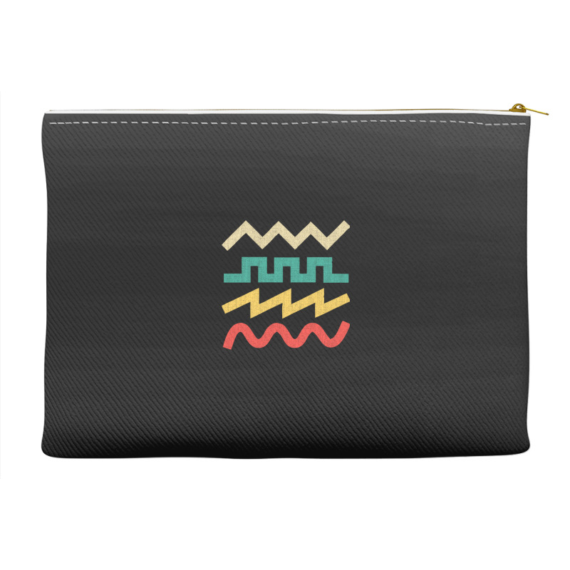 Synthesizer Waveform For Electronic Musician Sticker Essential  1 Accessory Pouches | Artistshot