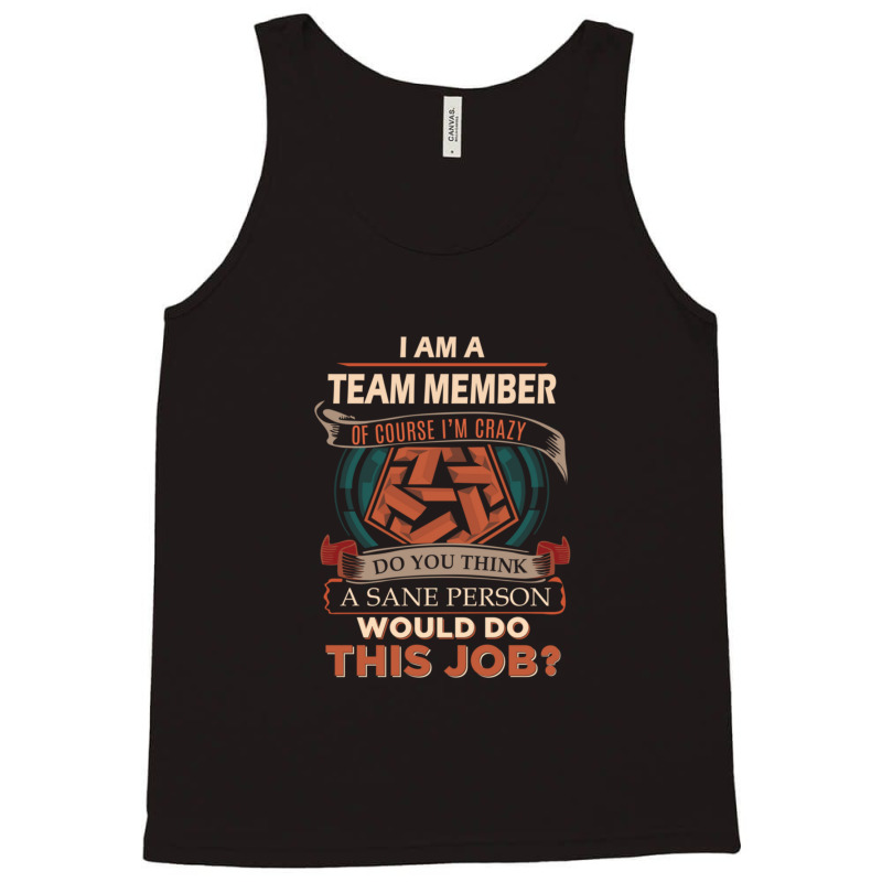 Team Member T Shirt Sane Person Job Gift Item Tee Essential Tank Top | Artistshot