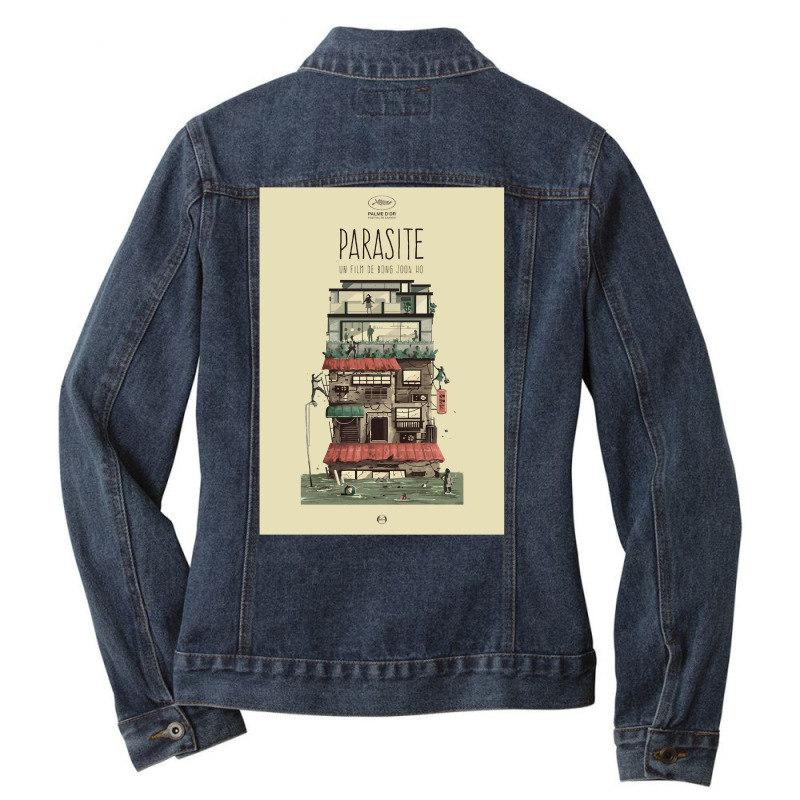 Parasite Film Poster Poster  Retro Girl Ladies Denim Jacket by lantikcheyos | Artistshot