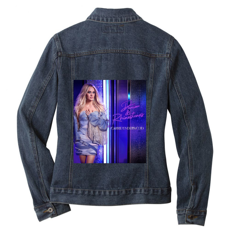 The Experience Carrie Underwuud & Denim And Rhinestones Carri003 C Ladies Denim Jacket by RachelleUt | Artistshot