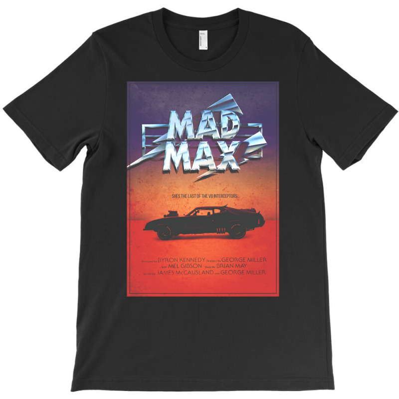 The Last Of The V8's   Vintage Custom Mad Max Poster T-shirt | Artistshot