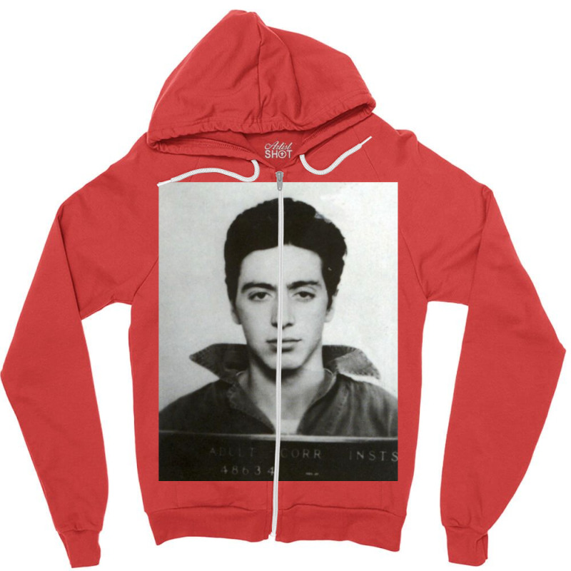 Al Pacino Mugshot Zipper Hoodie by icubvam2 | Artistshot