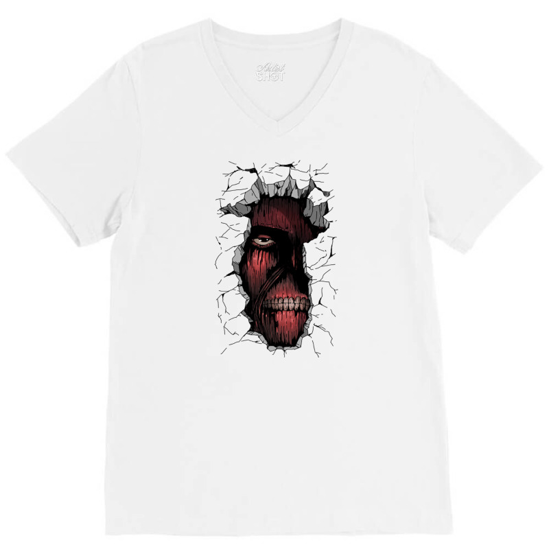 Wall Titan V-neck Tee | Artistshot