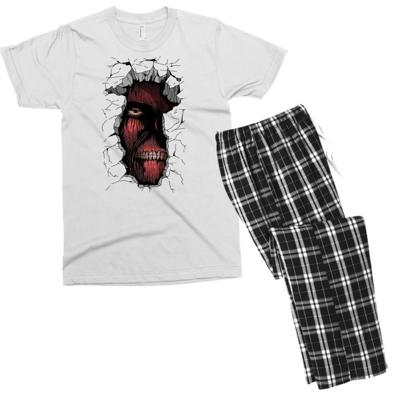 Wall Titan Men's T-shirt Pajama Set | Artistshot