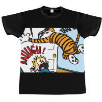 Funny Hobbes With Calvin Graphic T-shirt | Artistshot