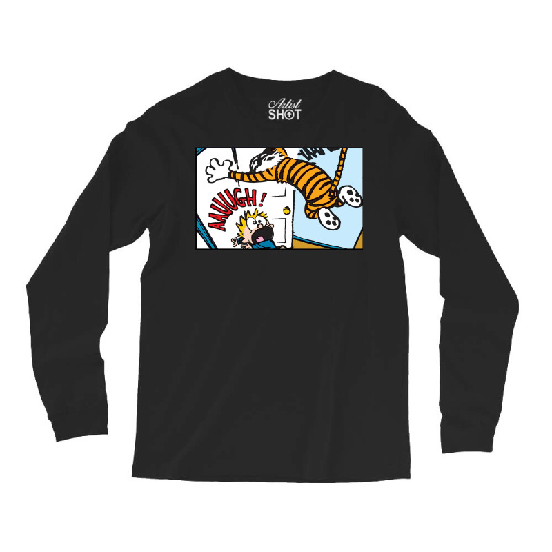 Funny Hobbes With Calvin Long Sleeve Shirts | Artistshot