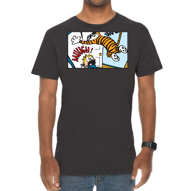 Funny Hobbes With Calvin Vintage T-shirt | Artistshot