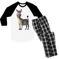 Donkey From Shrek Movie Men's 3/4 Sleeve Pajama Set | Artistshot