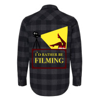 Id Rather Be Filming Movie Director Film Maker Print Classic  Girl Cut Flannel Shirt | Artistshot