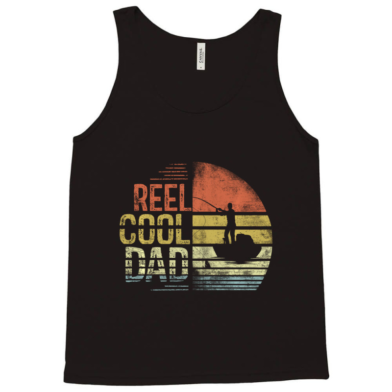 Limited Edition Reel Cool Dad Fisherman Daddy Father's Day Fishing Tank Top by Bostic Walling | Artistshot