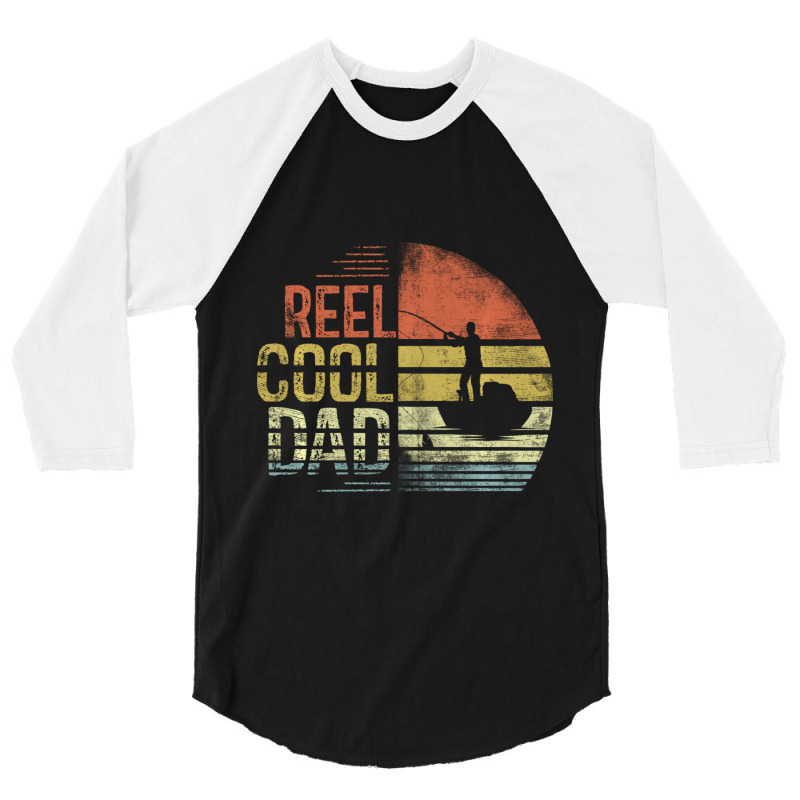 Limited Edition Reel Cool Dad Fisherman Daddy Father's Day Fishing 3/4 Sleeve Shirt by Bostic Walling | Artistshot