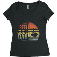 Limited Edition Reel Cool Dad Fisherman Daddy Father's Day Fishing Women's Triblend Scoop T-shirt | Artistshot