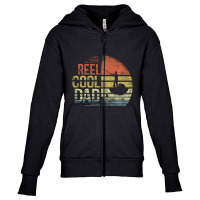 Limited Edition Reel Cool Dad Fisherman Daddy Father's Day Fishing Youth Zipper Hoodie | Artistshot