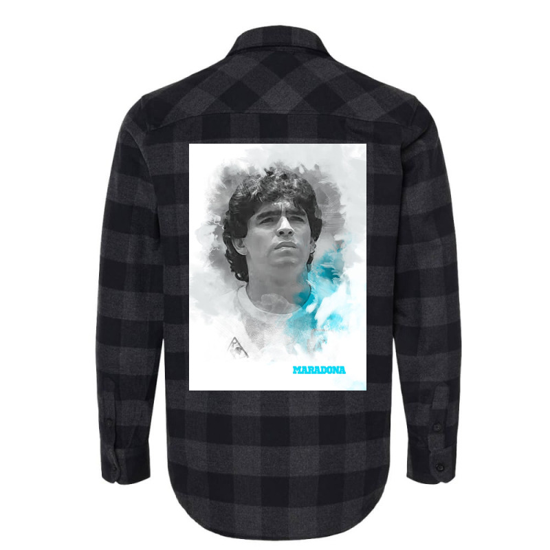 Maradona Painting Art Flannel Shirt | Artistshot