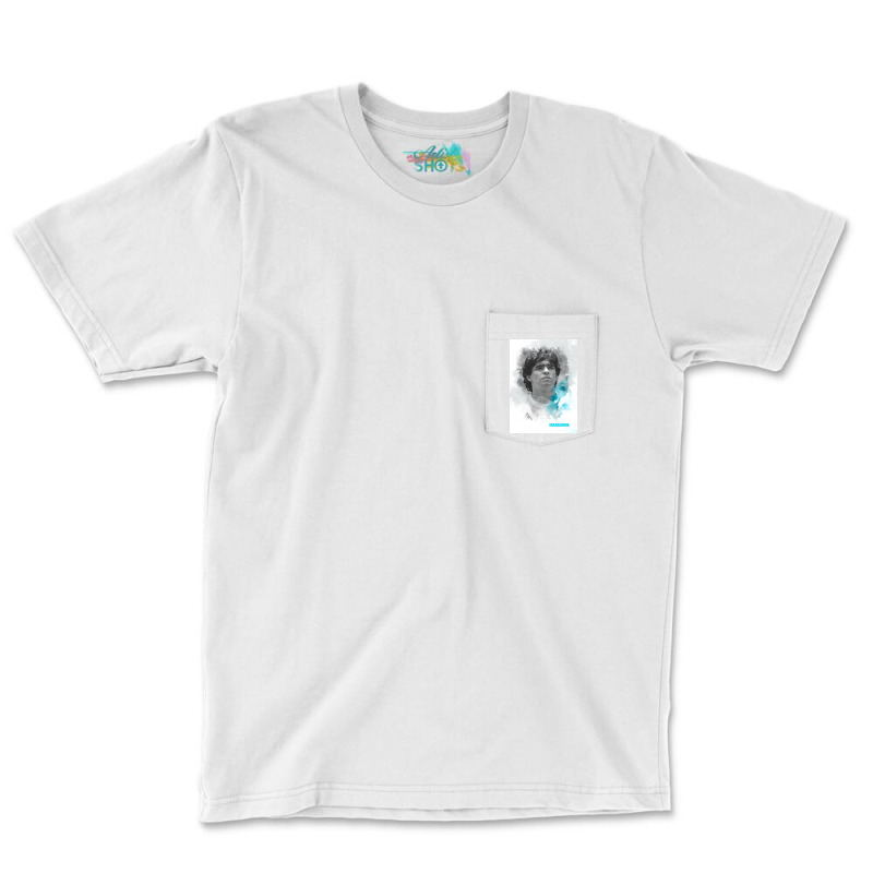 Maradona Painting Art Pocket T-shirt | Artistshot