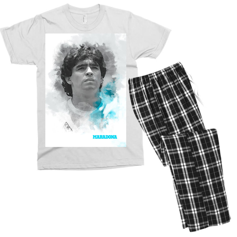 Maradona Painting Art Men's T-shirt Pajama Set | Artistshot