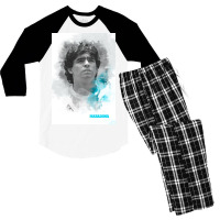 Maradona Painting Art Men's 3/4 Sleeve Pajama Set | Artistshot