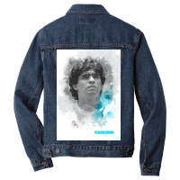 Maradona Painting Art Men Denim Jacket | Artistshot