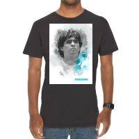 Maradona Painting Art Vintage T-shirt | Artistshot