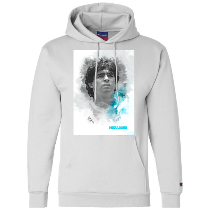 Maradona Painting Art Champion Hoodie | Artistshot