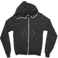 Musical Instrument Guitar Zipper Hoodie | Artistshot