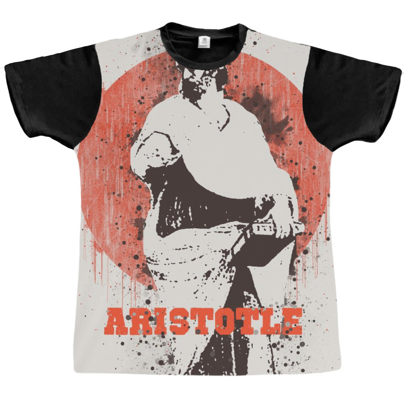 Aristotle Watercolor Art Graphic T-shirt | Artistshot