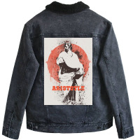 Aristotle Watercolor Art Unisex Sherpa-lined Denim Jacket | Artistshot