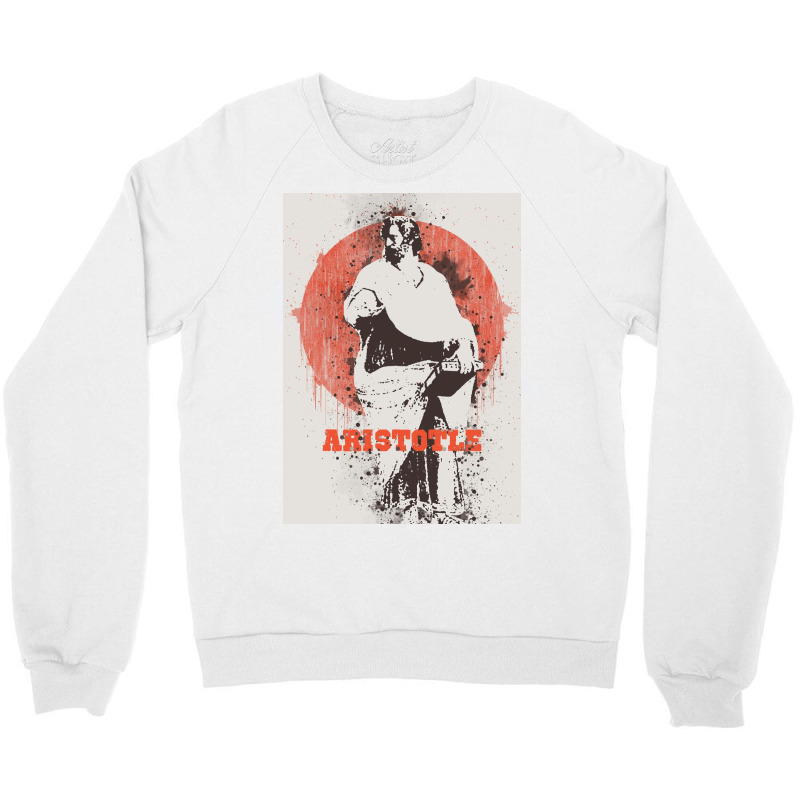 Aristotle Watercolor Art Crewneck Sweatshirt | Artistshot