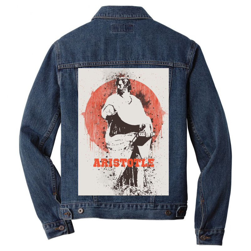 Aristotle Watercolor Art Men Denim Jacket | Artistshot