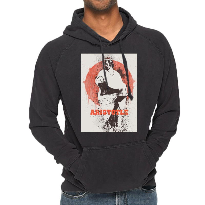 Aristotle Watercolor Art Vintage Hoodie | Artistshot