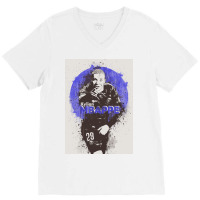 Kylian Mbappe Painting V-neck Tee | Artistshot