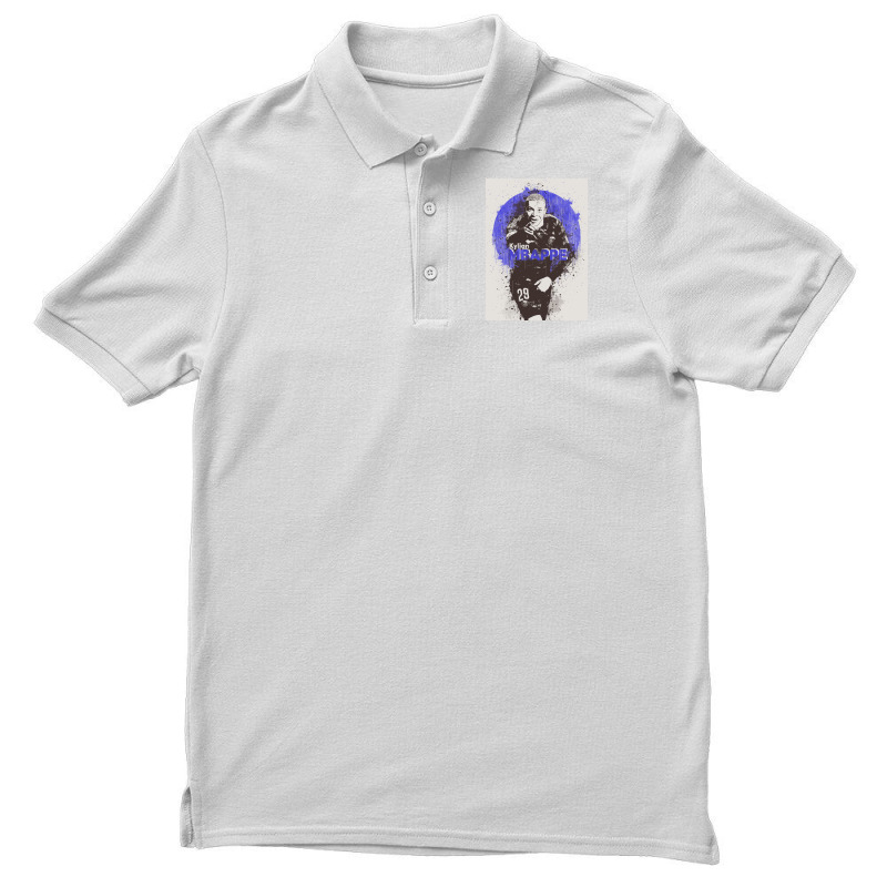 Kylian Mbappe Painting Men's Polo Shirt | Artistshot