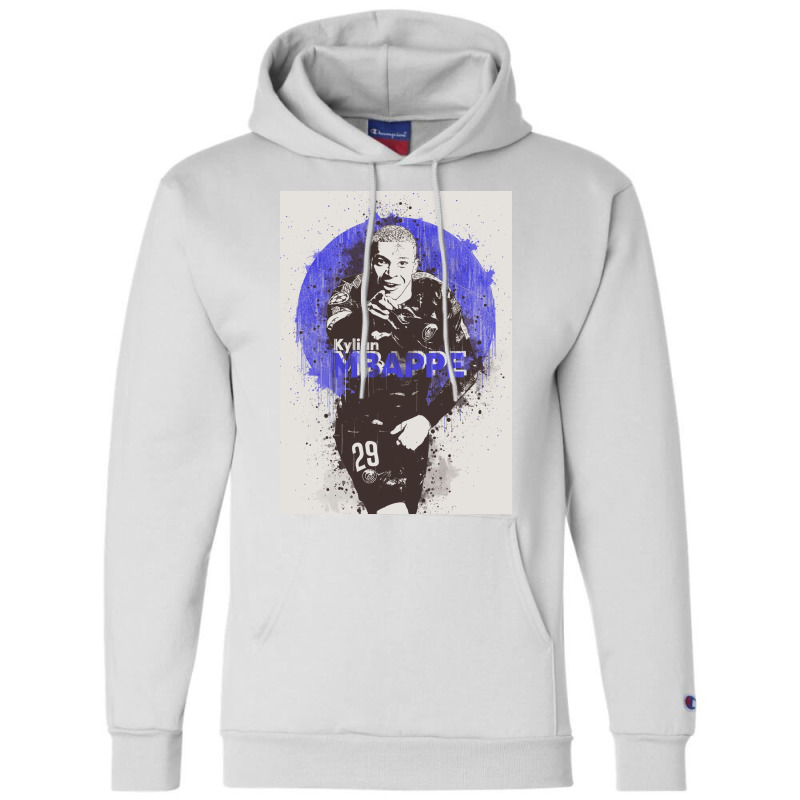 Kylian Mbappe Painting Champion Hoodie | Artistshot